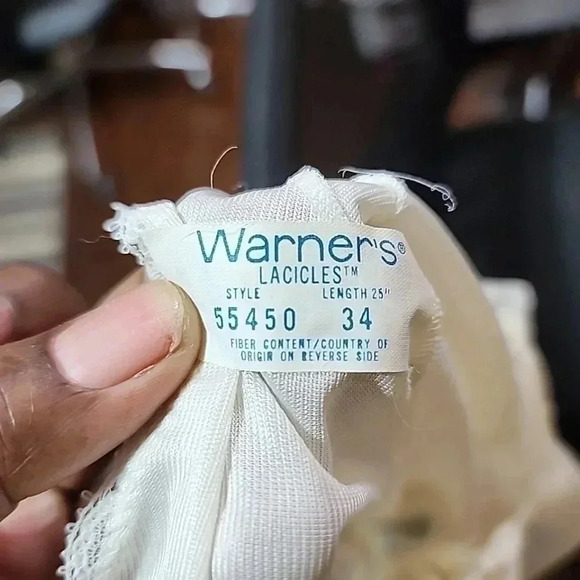 Vintage Warners White Chemise Nightie Slip Dress Medium - Picture 8 of 9